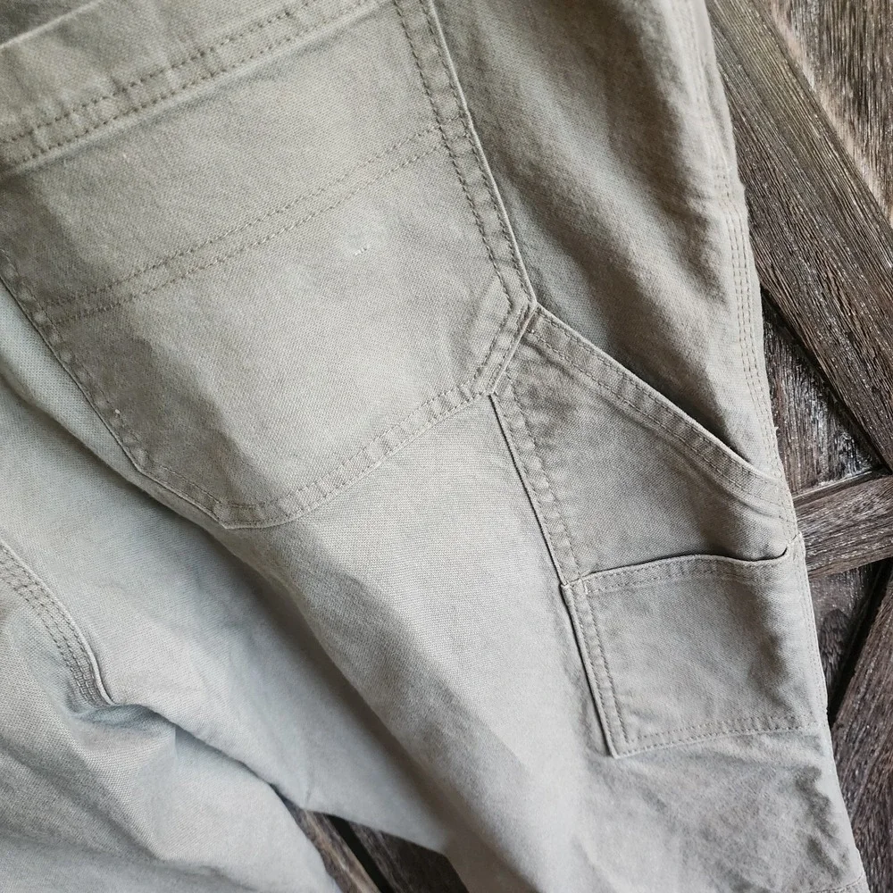 Noble Outfitters Pants Men's Size 42x32 Tan Hammer Drill Canvas Work Pant‎ Flex